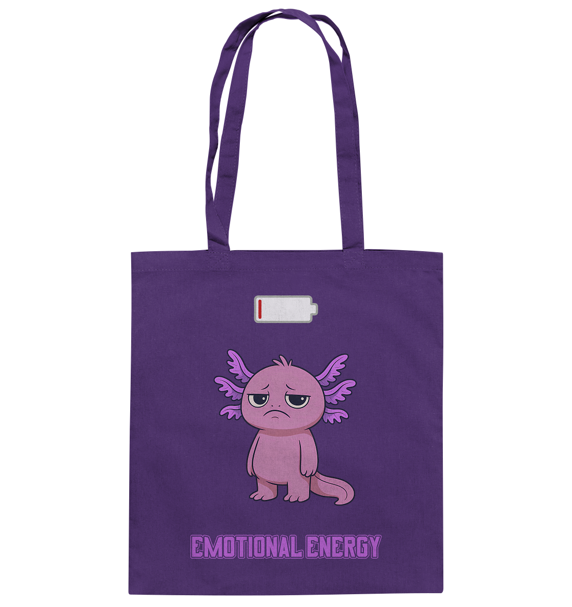 Emotional Energy – Axolotl (Pink) - Baumwolltasche