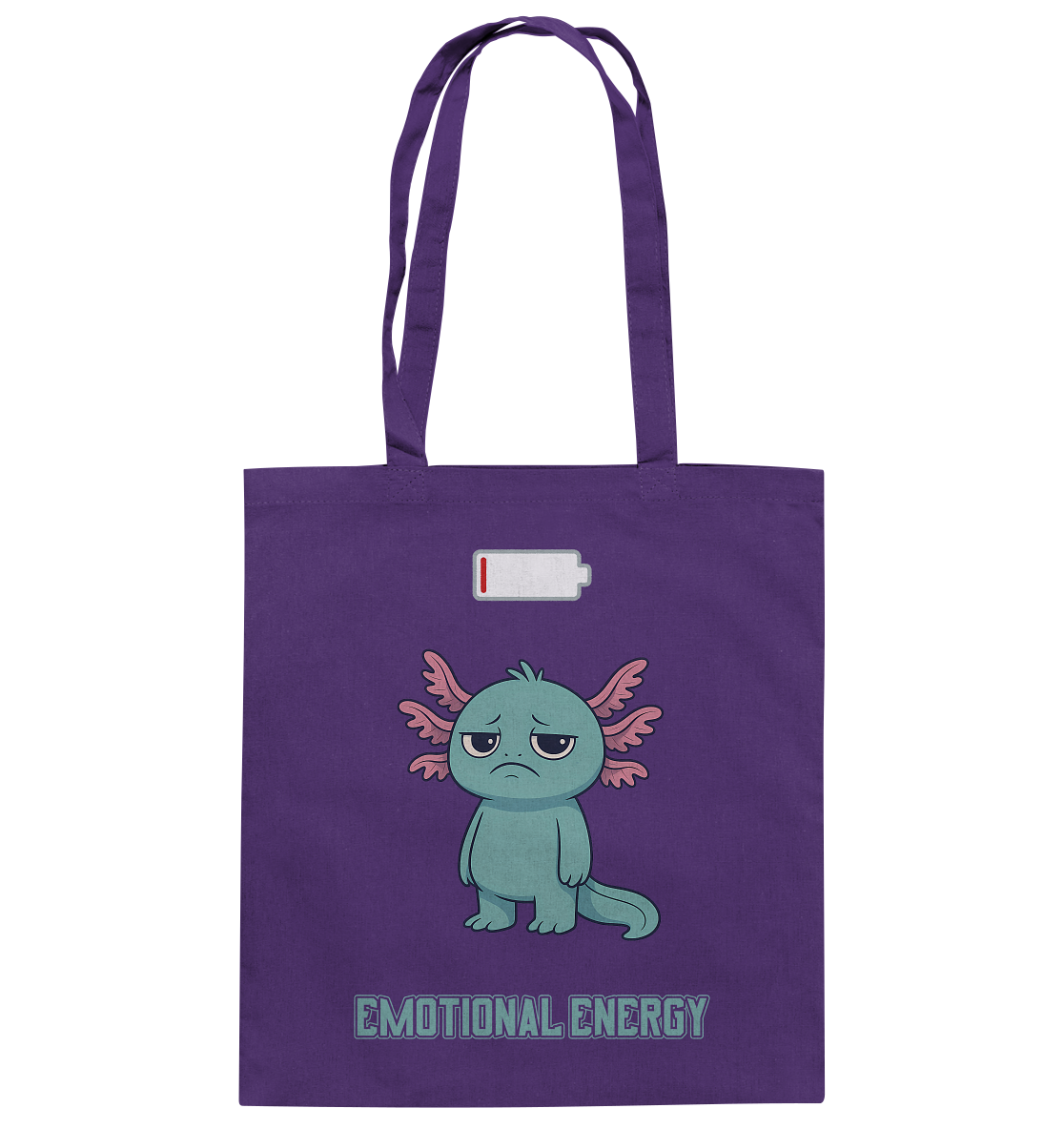 Emotional Energy – Axolotl (Türkis) - Baumwolltasche