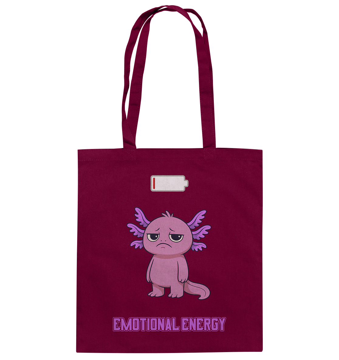 Emotional Energy – Axolotl (Pink) - Baumwolltasche