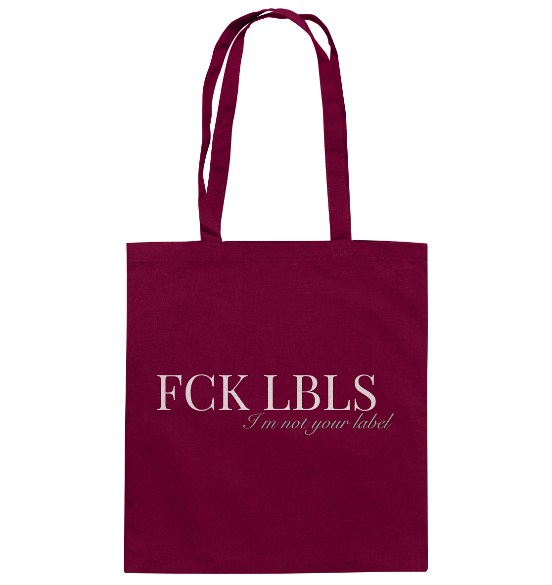 FCK LBLS – I'm not your label - Baumwolltasche