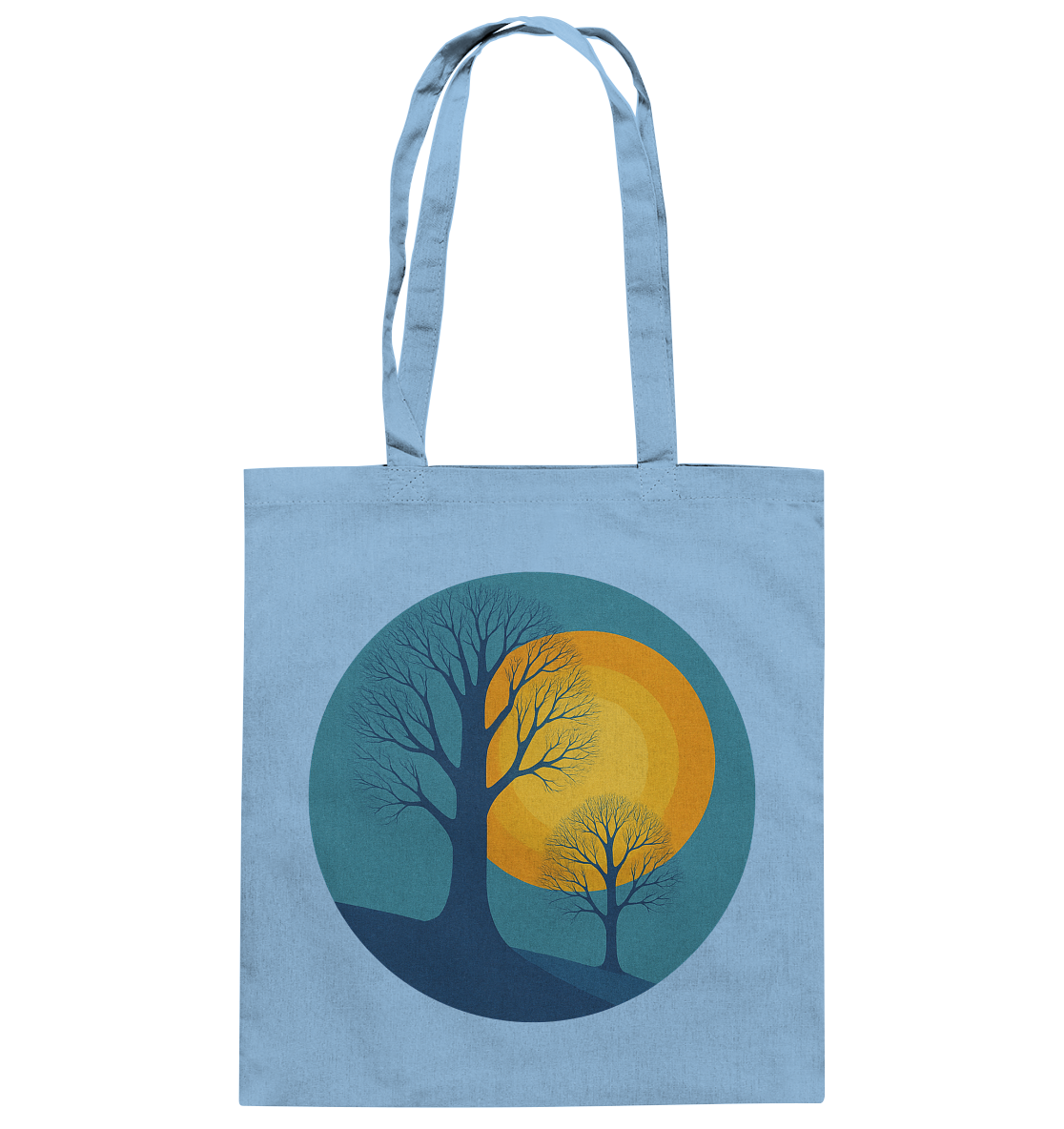 Sonnenklang Blau - Baumwolltasche