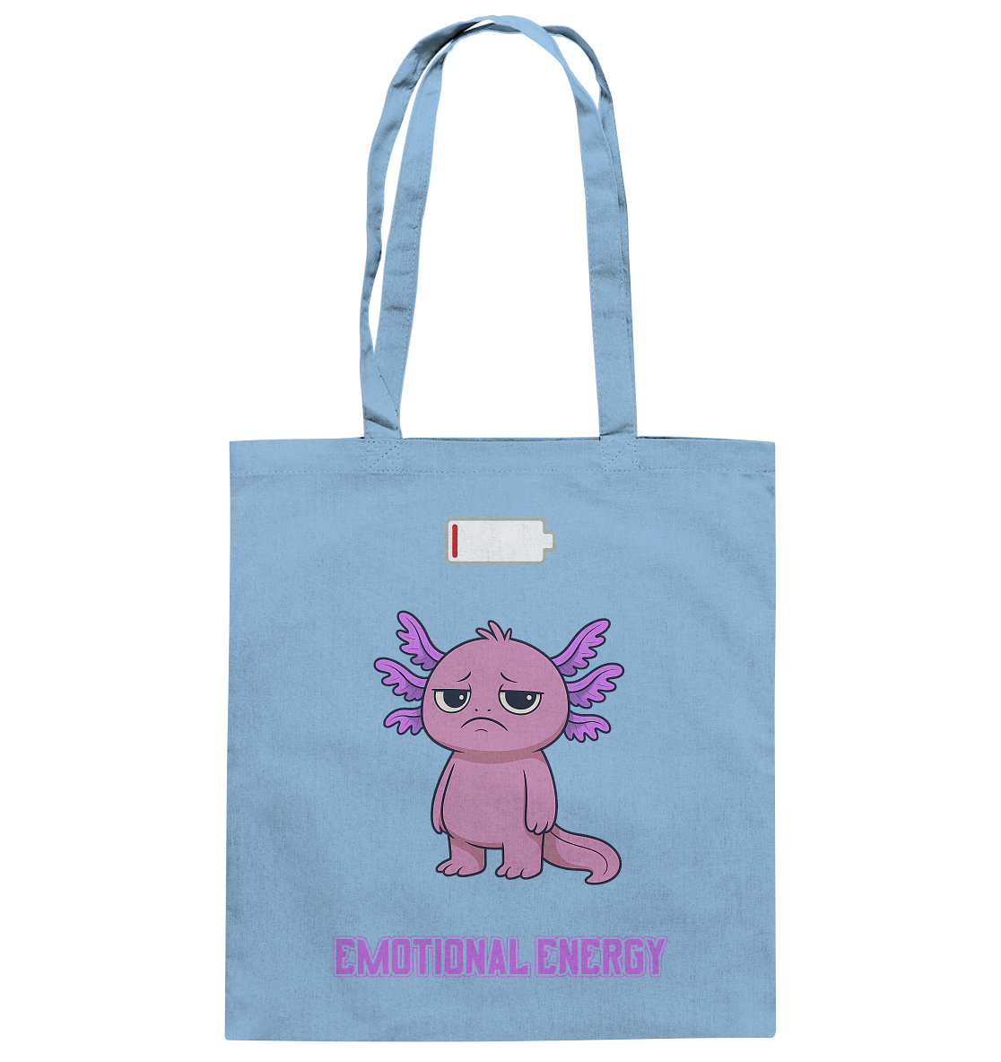 Emotional Energy – Axolotl (Pink) - Baumwolltasche