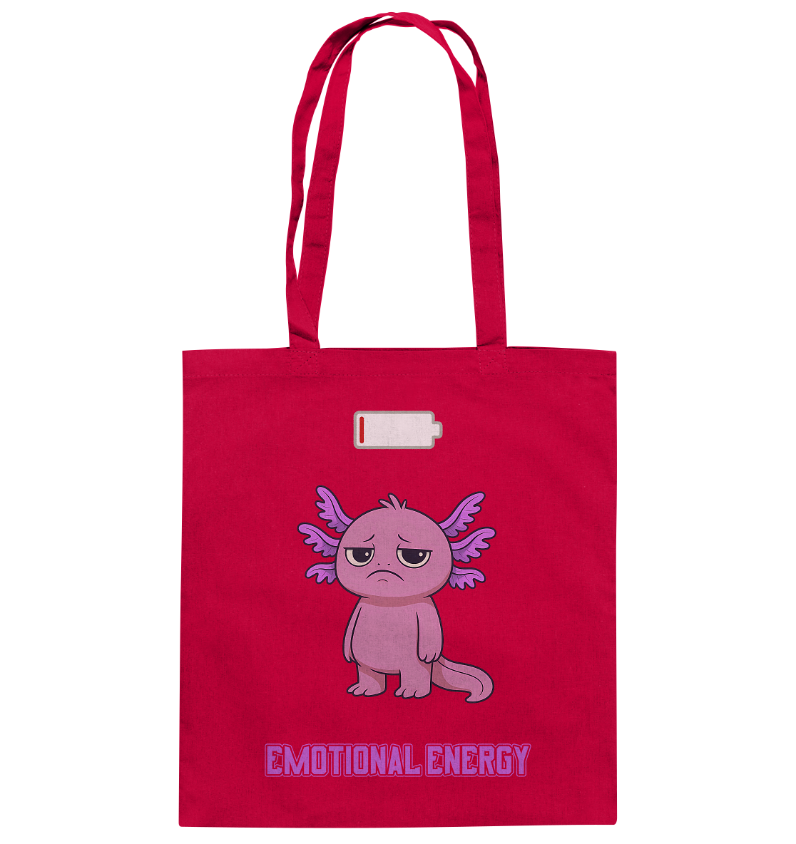 Emotional Energy – Axolotl (Pink) - Baumwolltasche