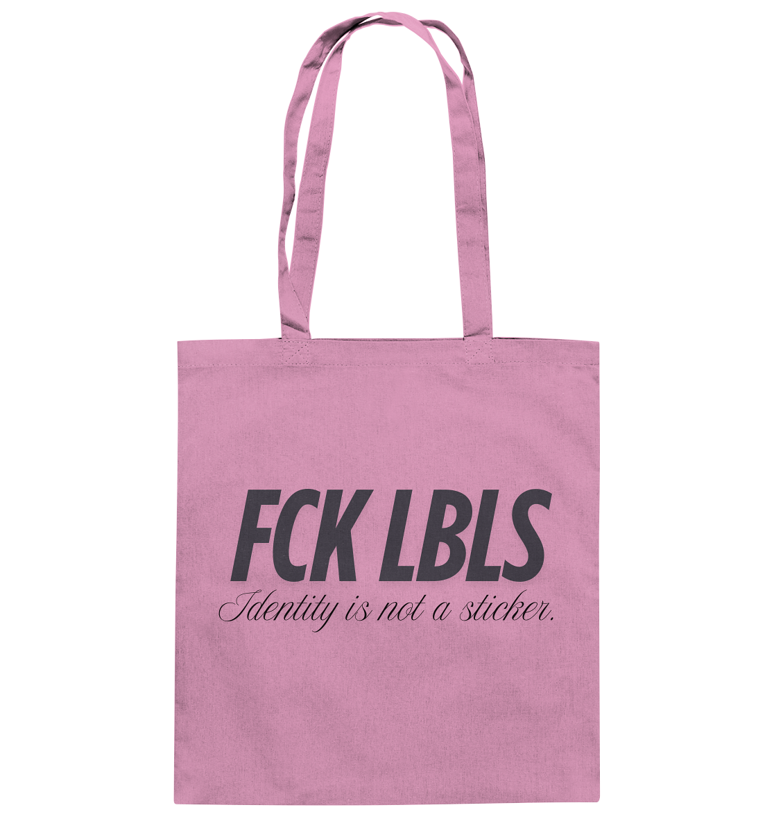 FCK LBLS – Identity is not a sticker - Baumwolltasche