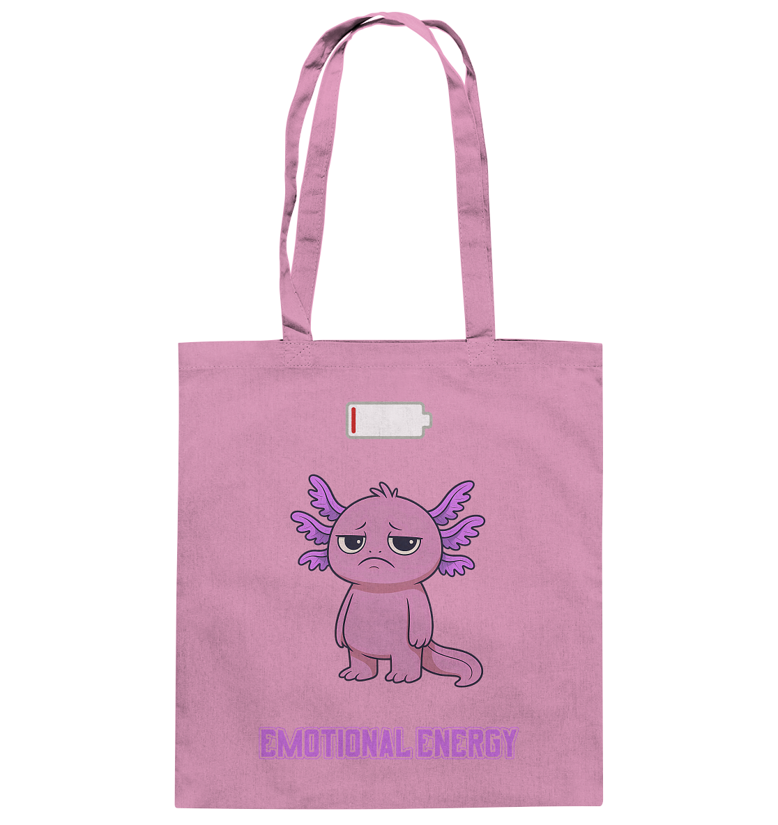 Emotional Energy – Axolotl (Pink) - Baumwolltasche