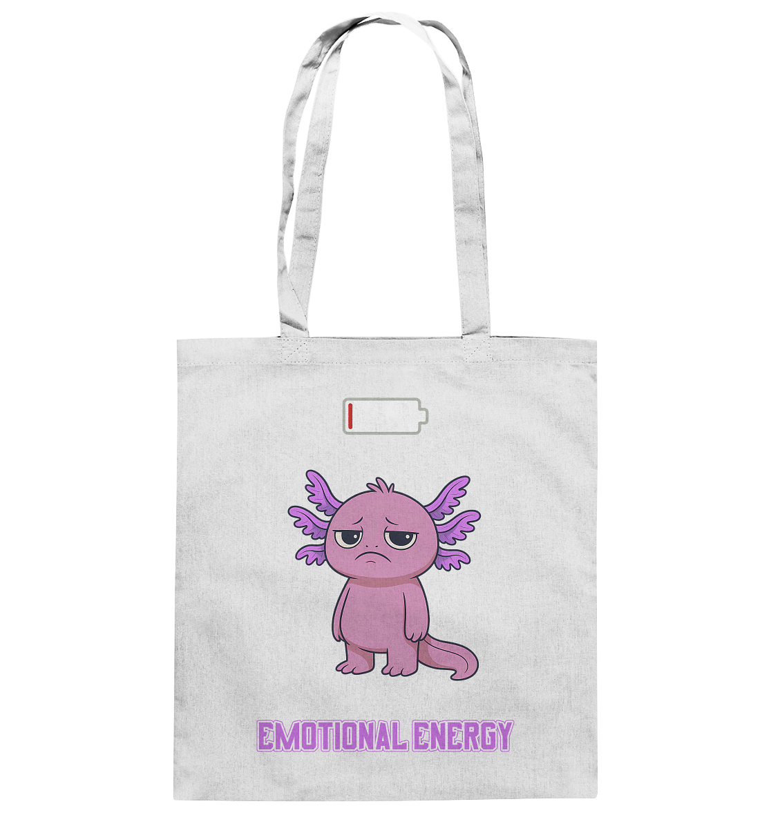Emotional Energy – Axolotl (Pink) - Baumwolltasche