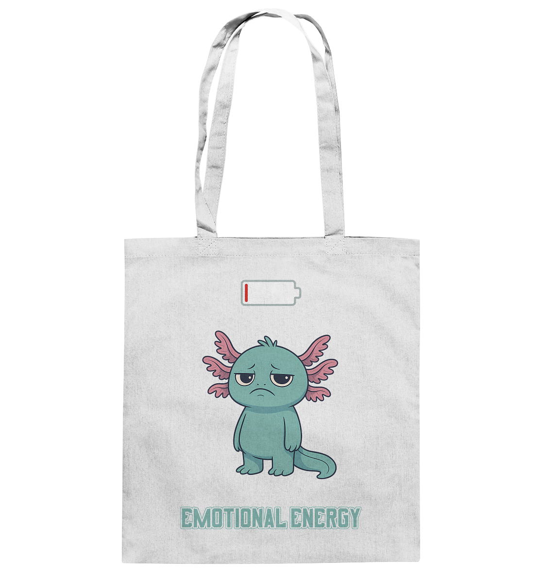 Emotional Energy – Axolotl (Türkis) - Baumwolltasche
