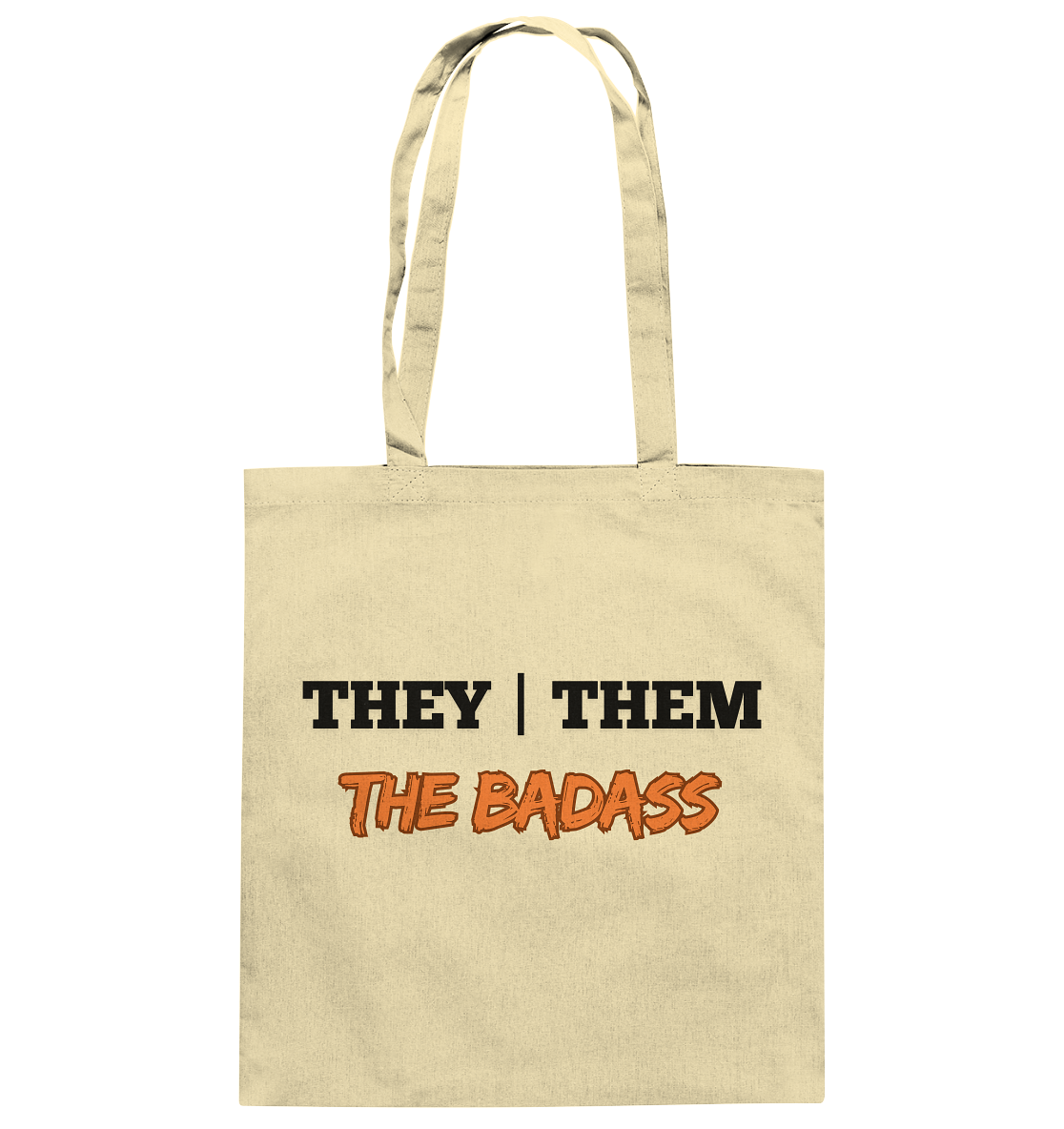 they / them - THE BADASS - Baumwolltasche