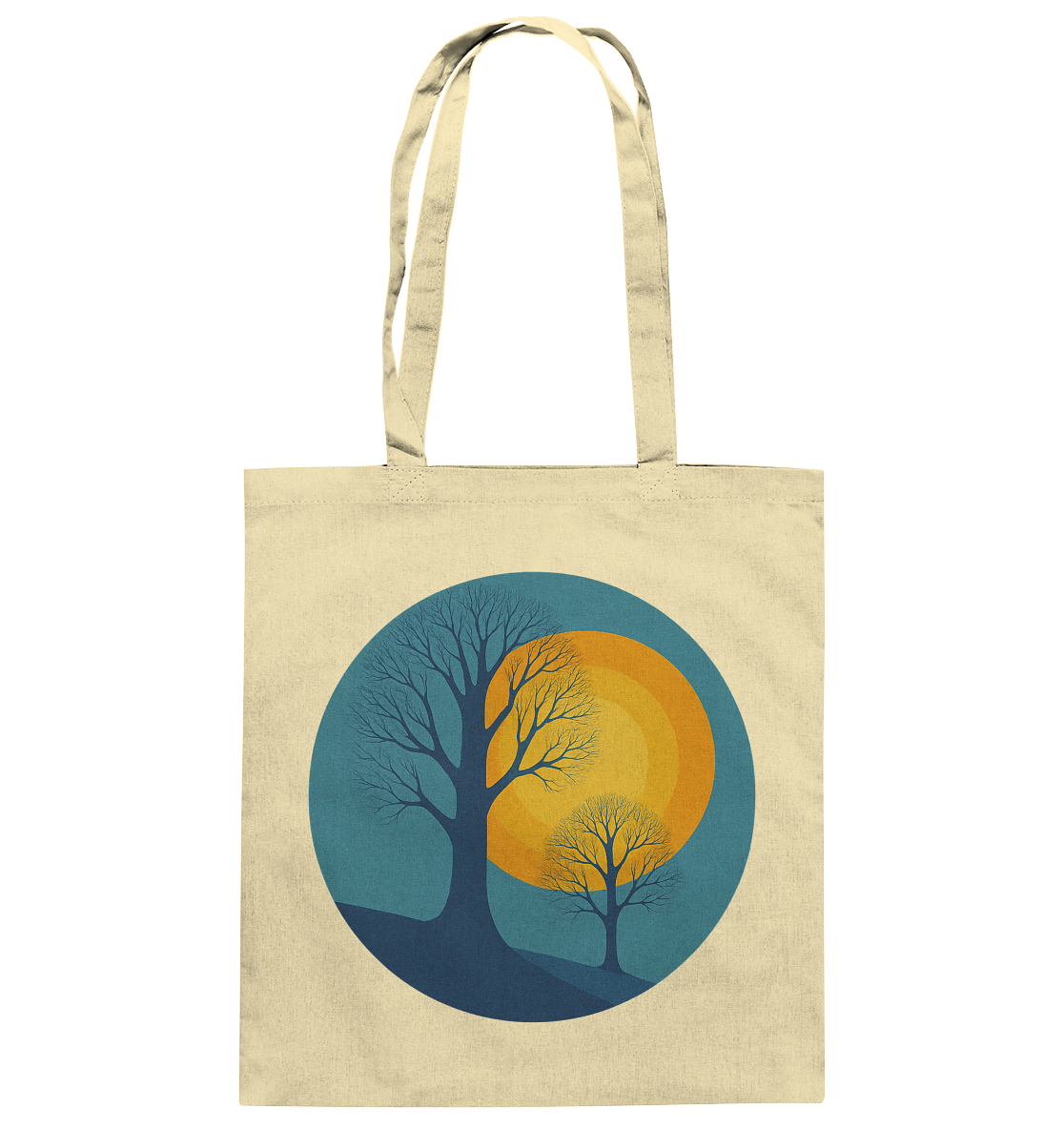 Sonnenklang Blau - Baumwolltasche