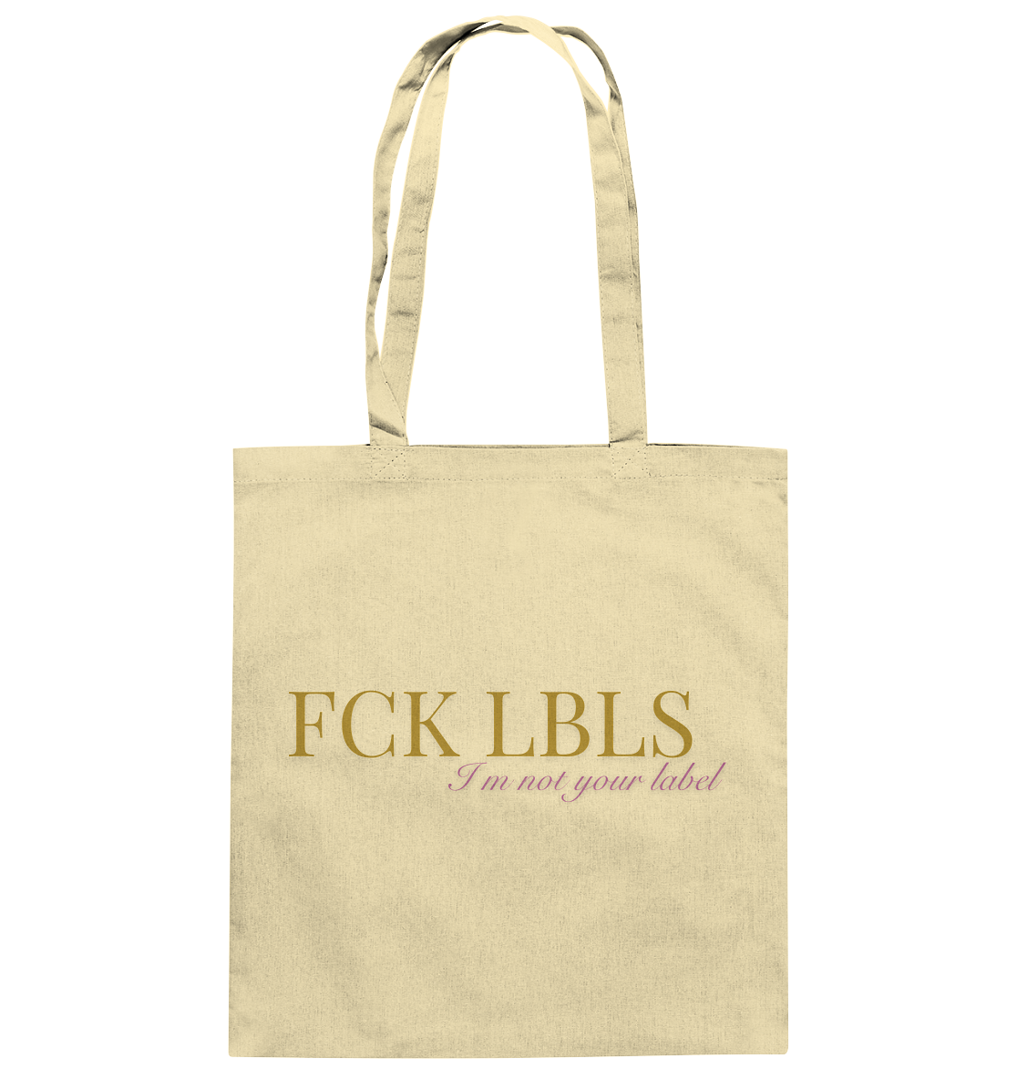 FCK LBLS – I'm not your label - Baumwolltasche