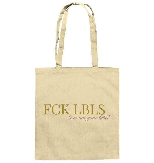FCK LBLS – I'm not your label - Baumwolltasche