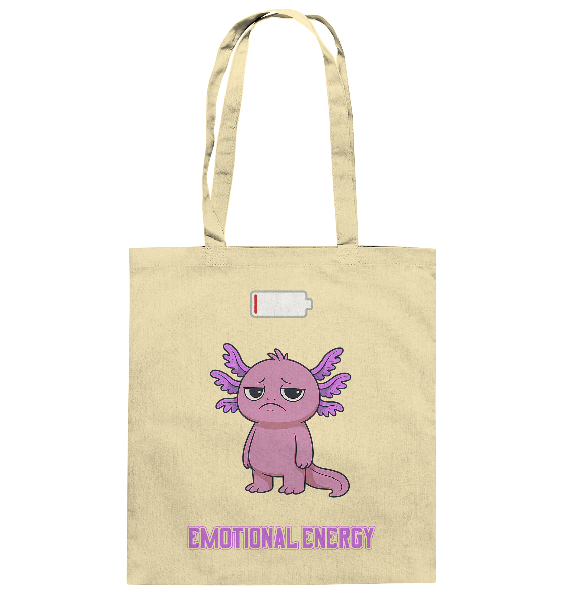 Emotional Energy – Axolotl (Pink) - Baumwolltasche