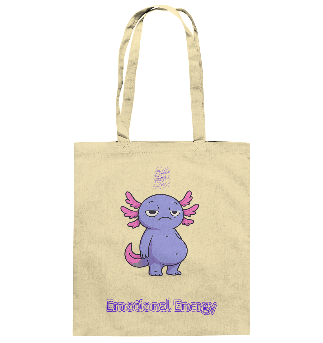 Emotional Energy – Axolotl (Lila) - Baumwolltasche