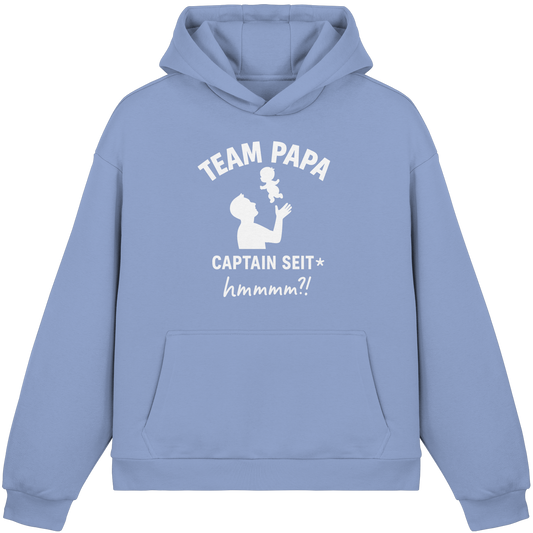 Team Papa - Captain seit* - Fluffy Boxcut Hoodie