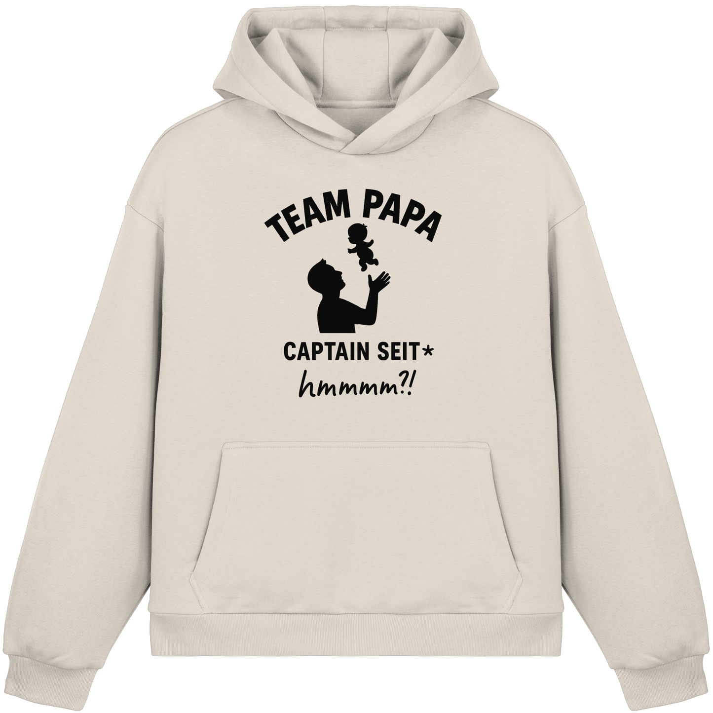 Team Papa - Captain seit* (Dark Edition) - Fluffy Boxcut Hoodie