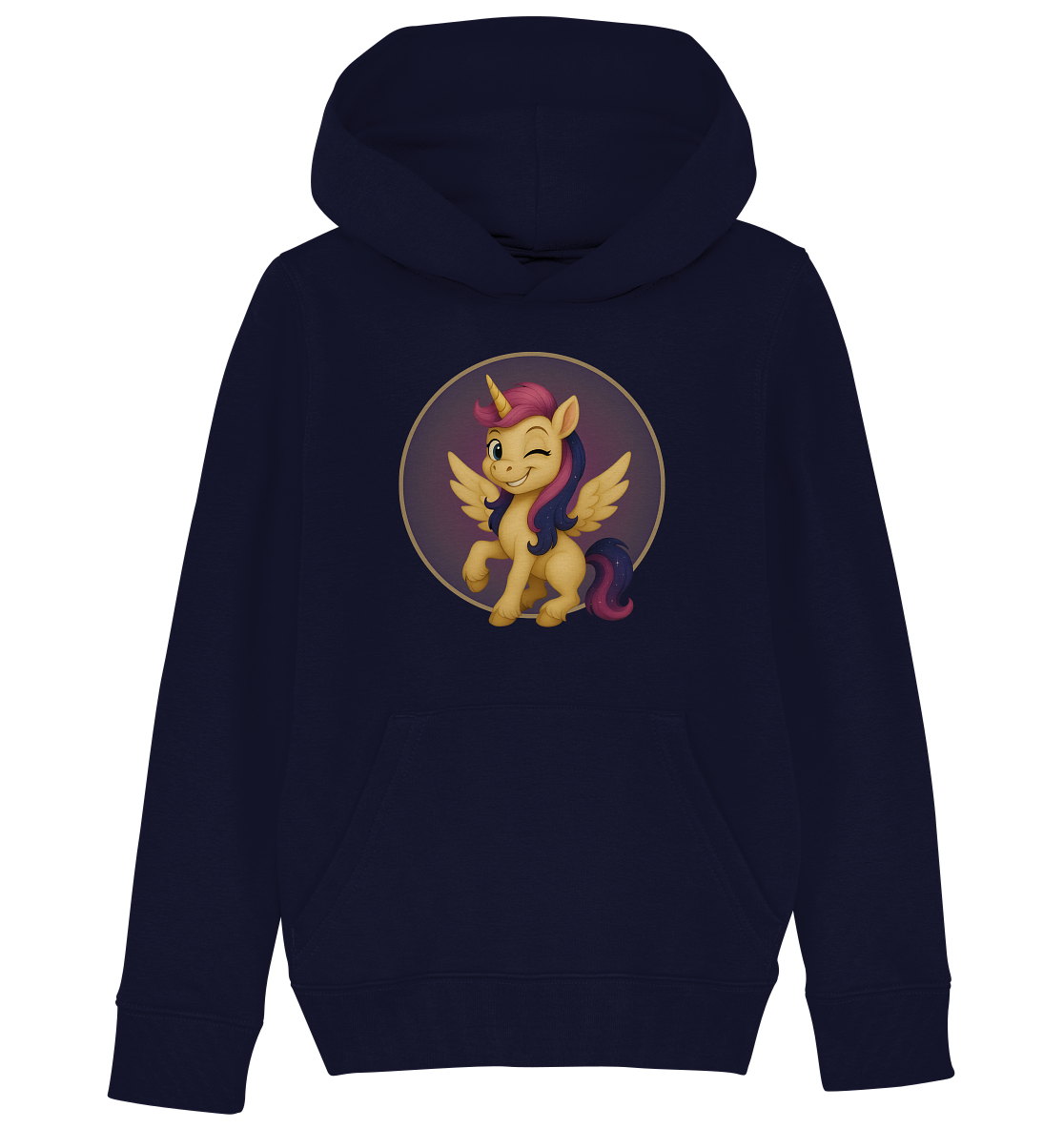 Luna - Das Licht im Dunkeln - Zwinkern - Kids Basic Hoodie