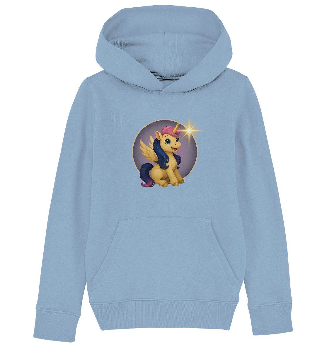 Luna - Das Licht im Dunkeln - Stern - Kids Basic Hoodie