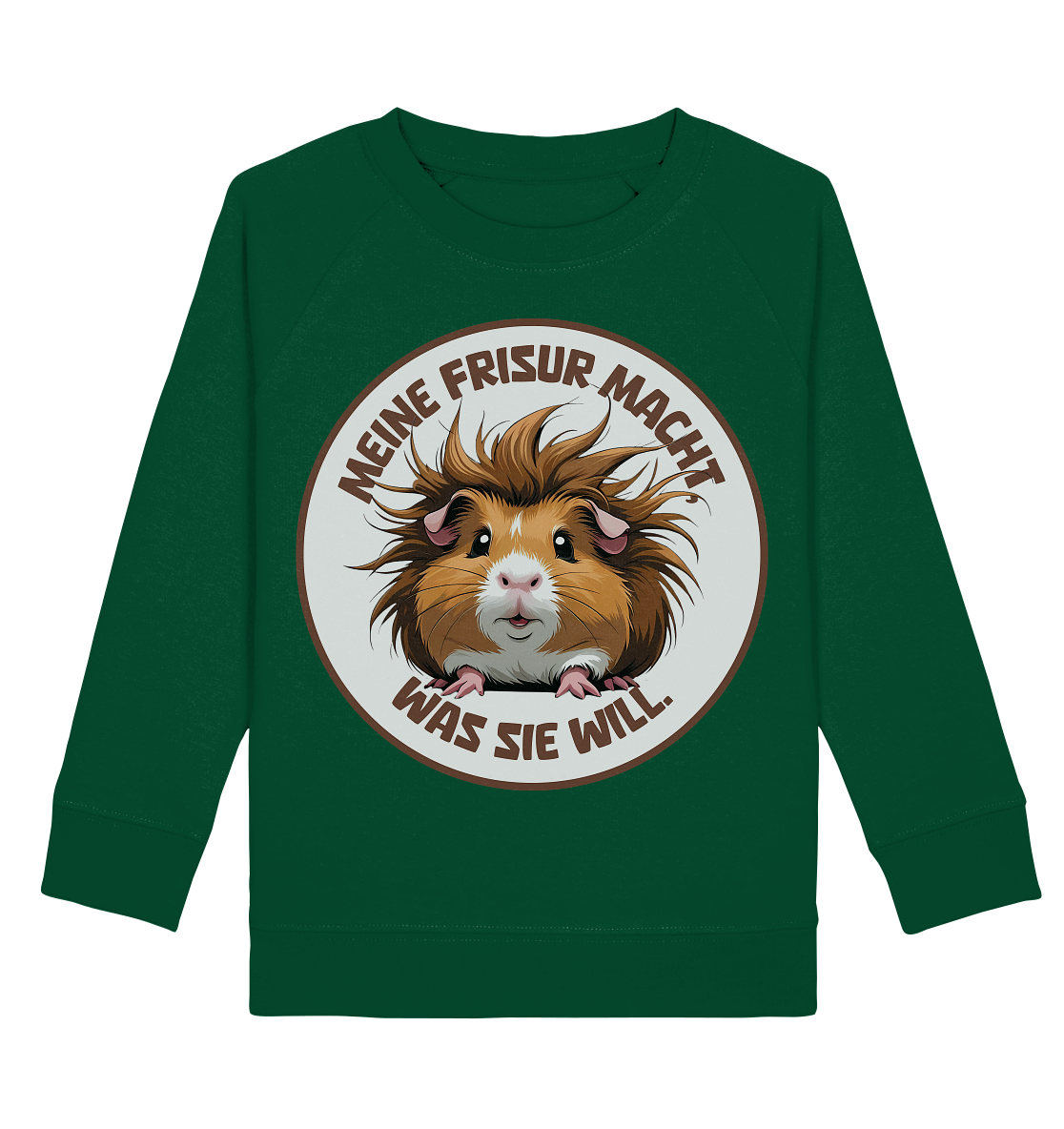 Meine Frisur macht, was sie will – Meerschweinchen (braun) - Kids Basic Sweatshirt