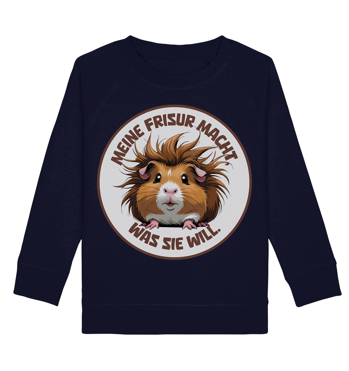 Meine Frisur macht, was sie will – Meerschweinchen (braun) - Kids Basic Sweatshirt