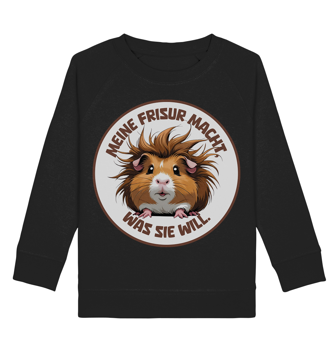 Meine Frisur macht, was sie will – Meerschweinchen (braun) - Kids Basic Sweatshirt