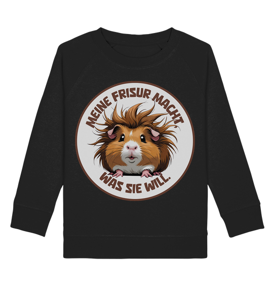 Meine Frisur macht, was sie will – Meerschweinchen (braun) - Kids Basic Sweatshirt
