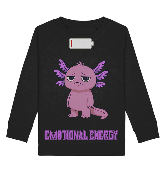 Emotional Energy – Axolotl mit leerem Akku (Pink) - Kids Basic Sweatshirt