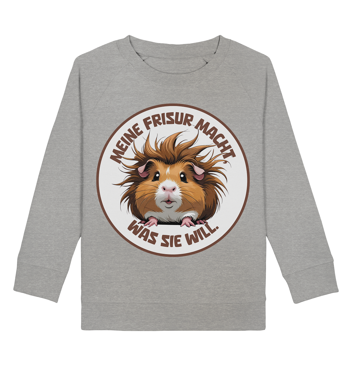 Meine Frisur macht, was sie will – Meerschweinchen (braun) - Kids Basic Sweatshirt