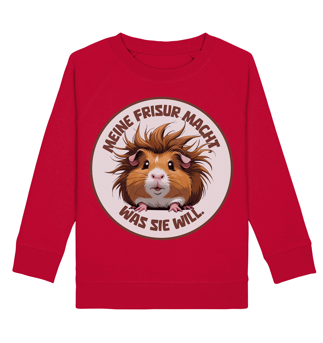 Meine Frisur macht, was sie will – Meerschweinchen (braun) - Kids Basic Sweatshirt
