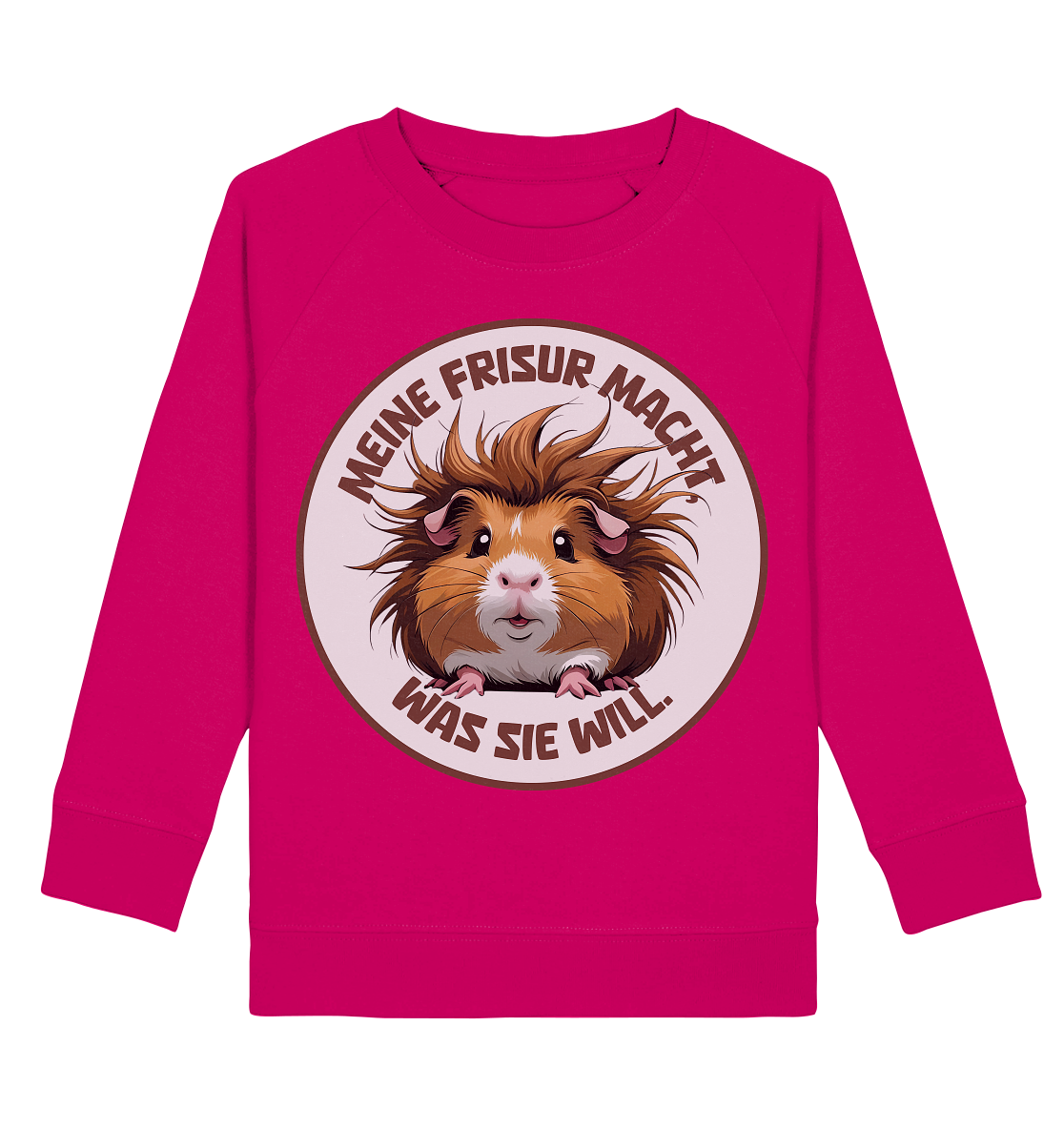 Meine Frisur macht, was sie will – Meerschweinchen (braun) - Kids Basic Sweatshirt