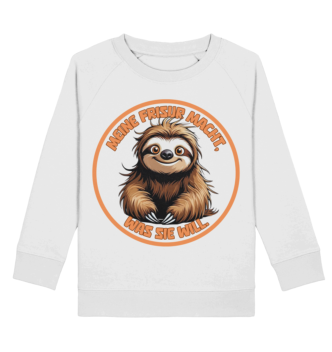 Meine Frisur macht, was sie will – Faultier - Kids Basic Sweatshirt