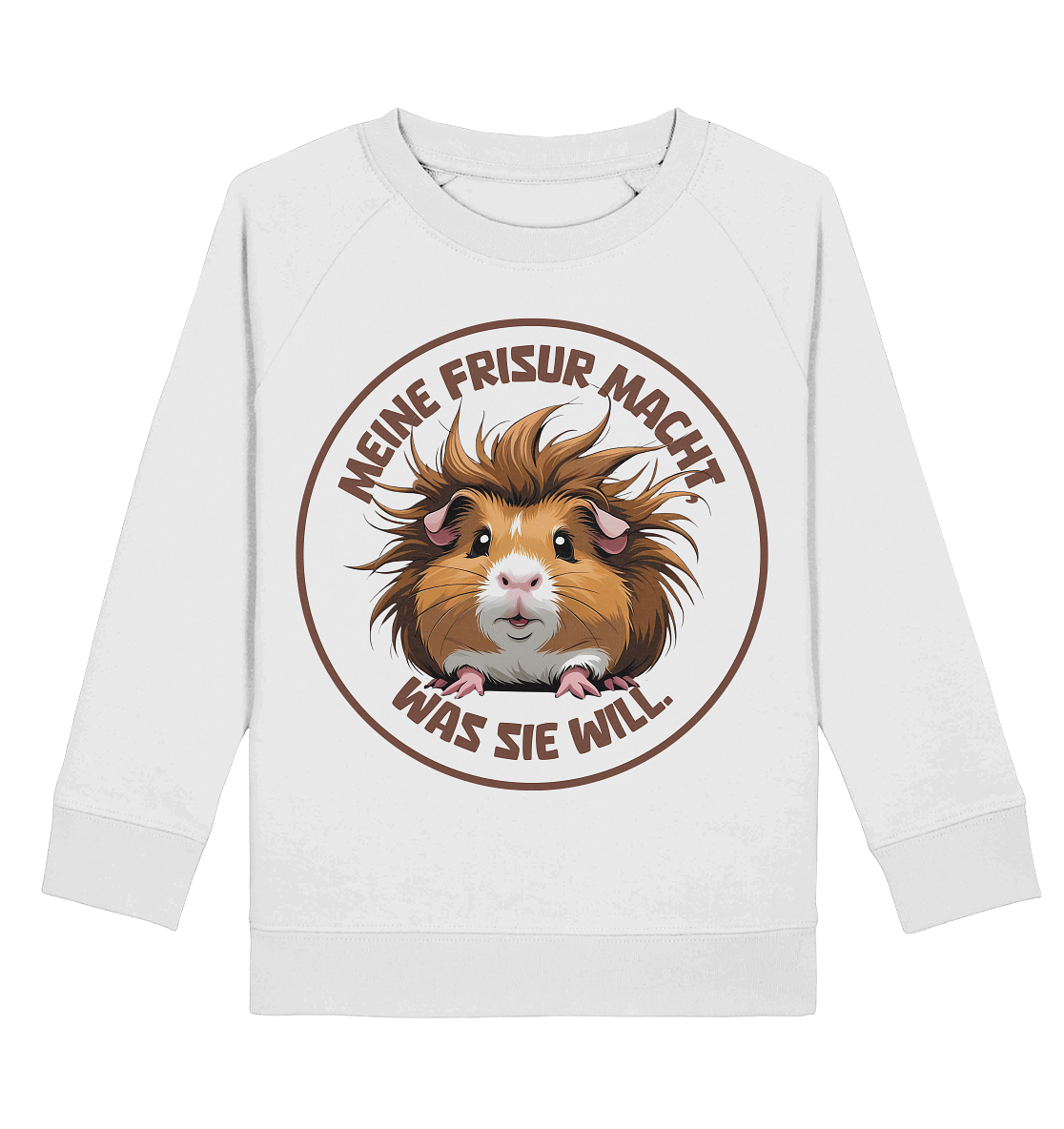 Meine Frisur macht, was sie will – Meerschweinchen (braun) - Kids Basic Sweatshirt