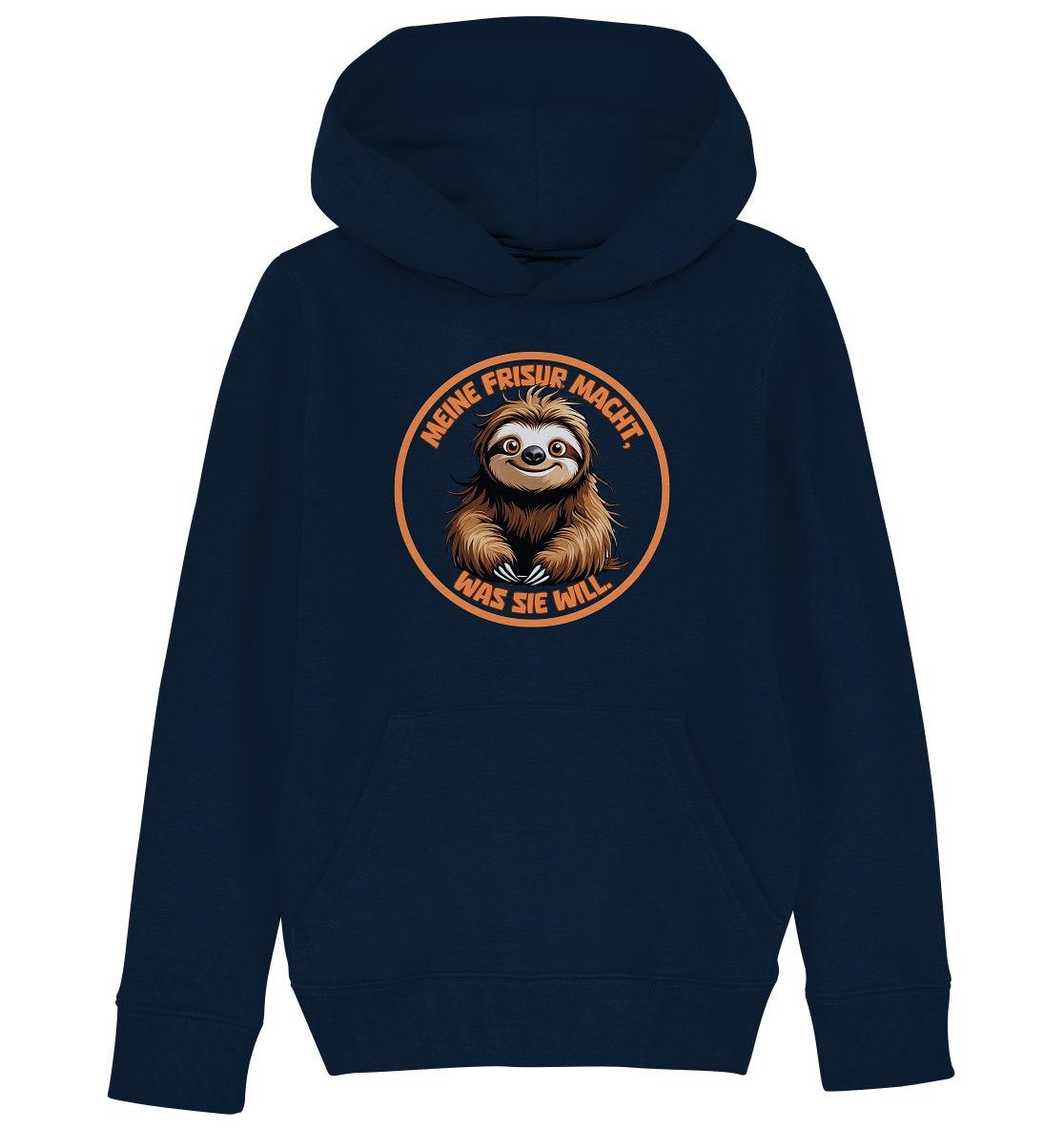 Meine Frisur macht, was sie will – Faultier - Kids Organic Hoodie