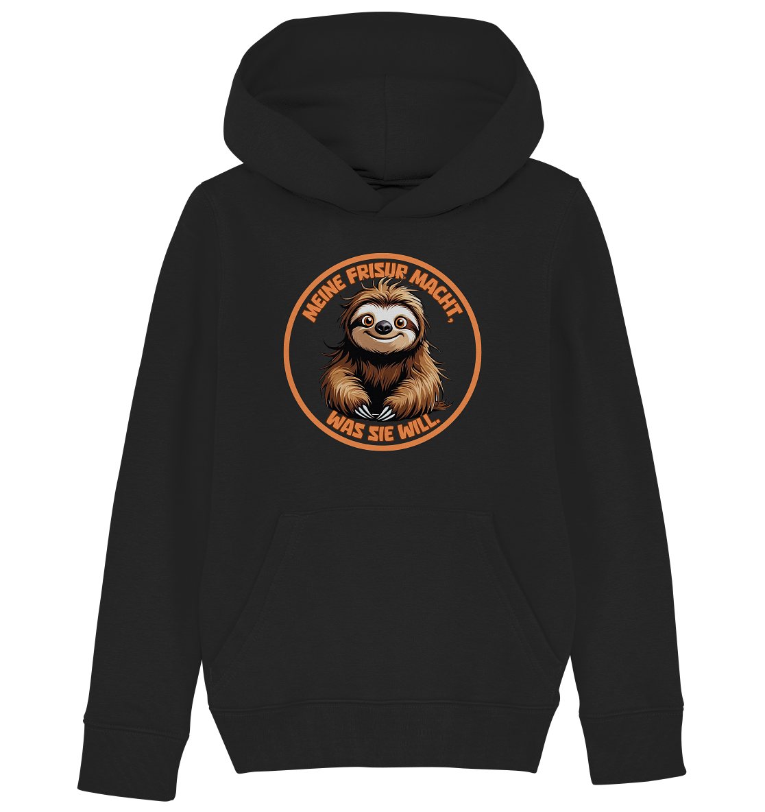 Meine Frisur macht, was sie will – Faultier - Kids Organic Hoodie