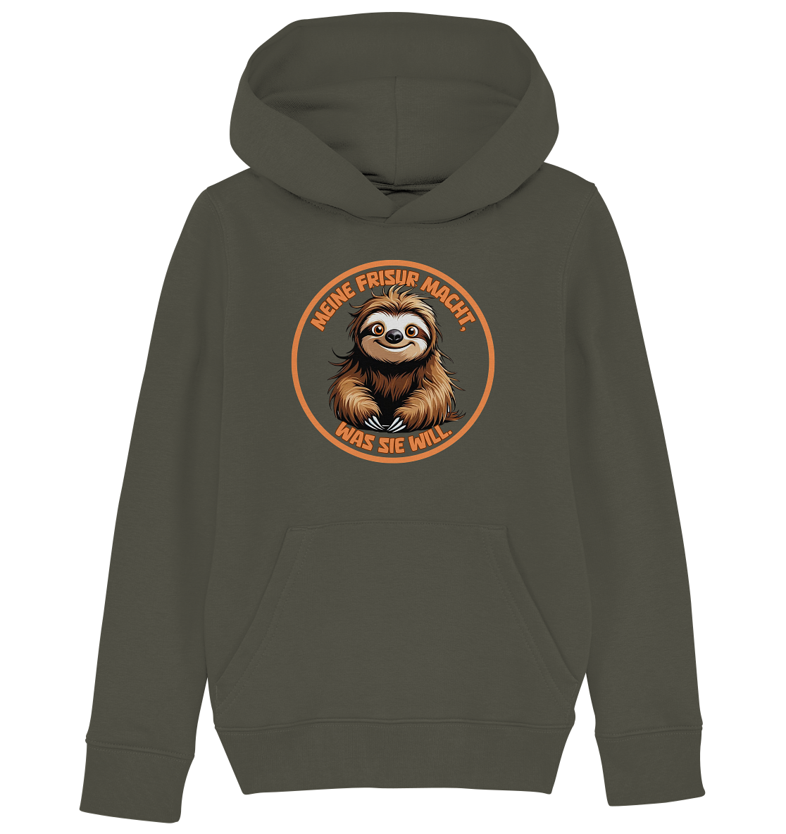 Meine Frisur macht, was sie will – Faultier - Kids Organic Hoodie