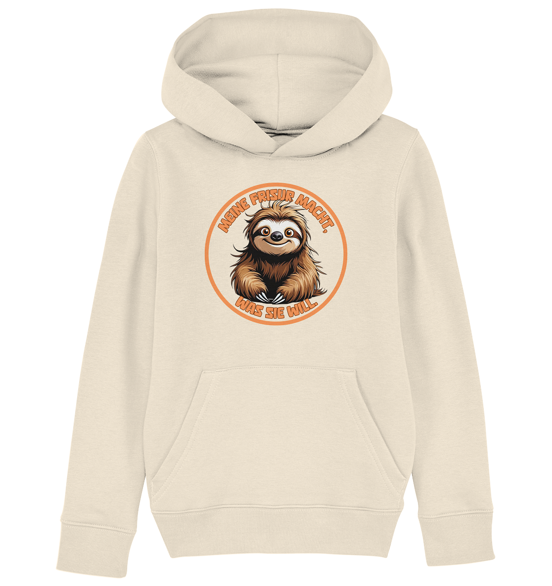 Meine Frisur macht, was sie will – Faultier - Kids Organic Hoodie