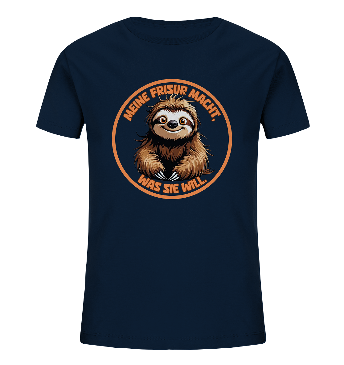 Meine Frisur macht, was sie will – Faultier - Kids Organic Shirt