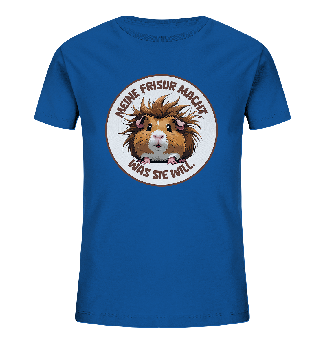 Meine Frisur macht, was sie will – Meerschweinchen (braun) - Kids Organic Shirt