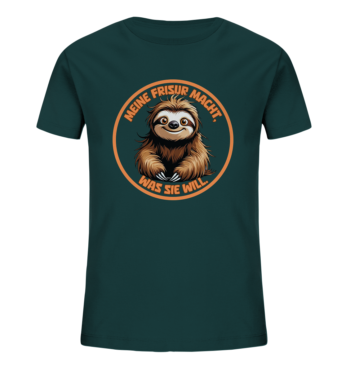 Meine Frisur macht, was sie will – Faultier - Kids Organic Shirt