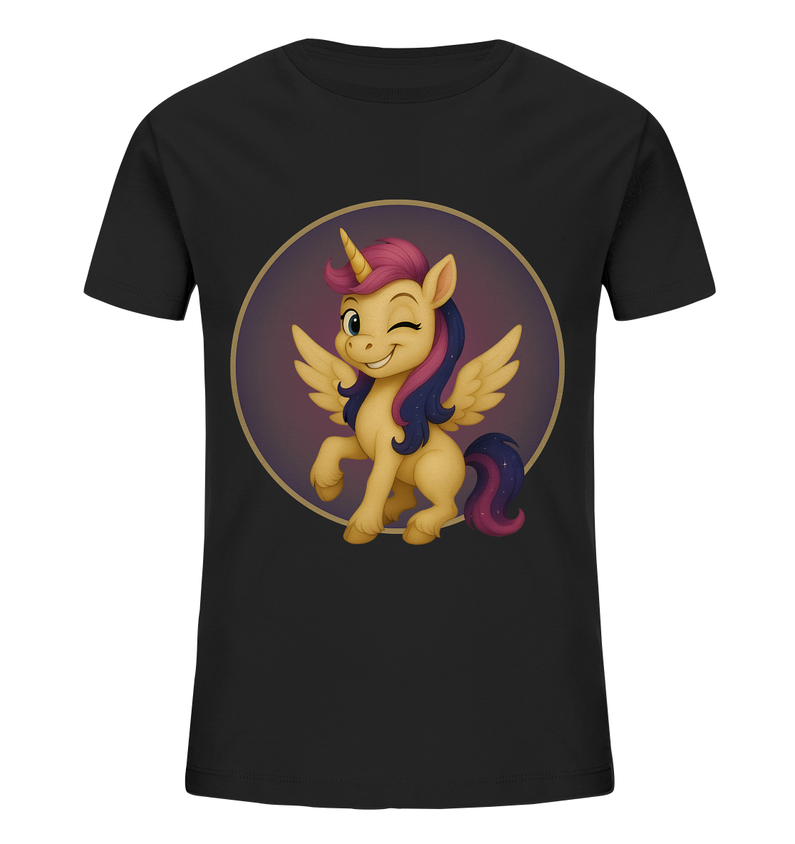 Luna - Das Licht im Dunkeln - Zwinkern - Kids Organic Shirt