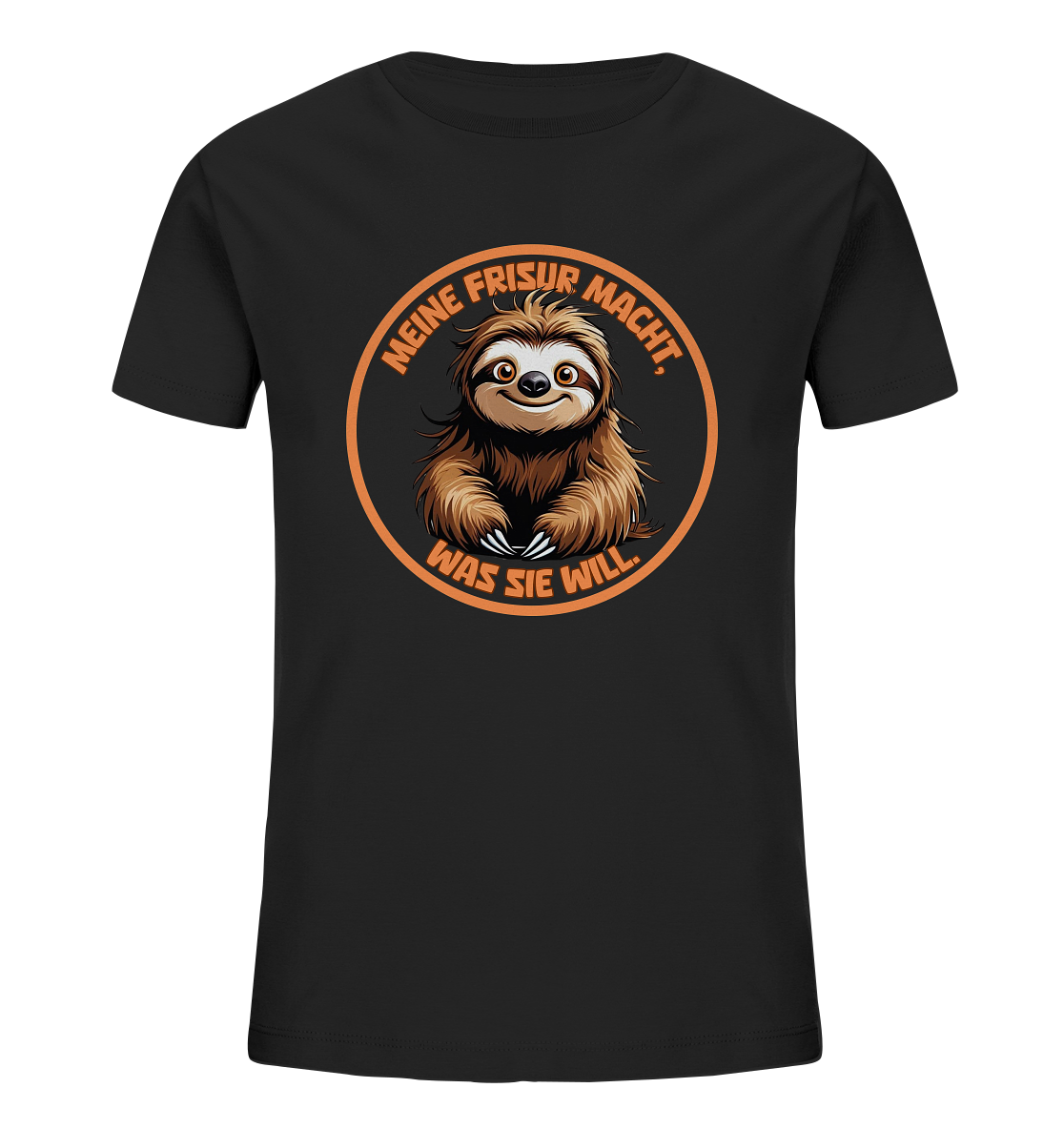 Meine Frisur macht, was sie will – Faultier - Kids Organic Shirt