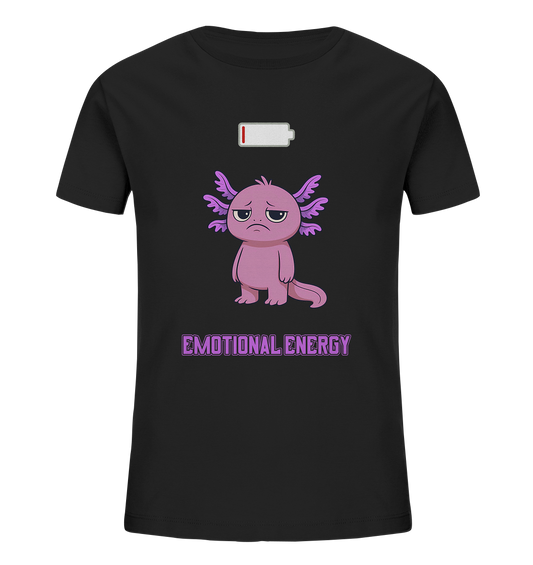 Emotional Energy – Axolotl mit leerem Akku (Pink) - Kids Organic Shirt