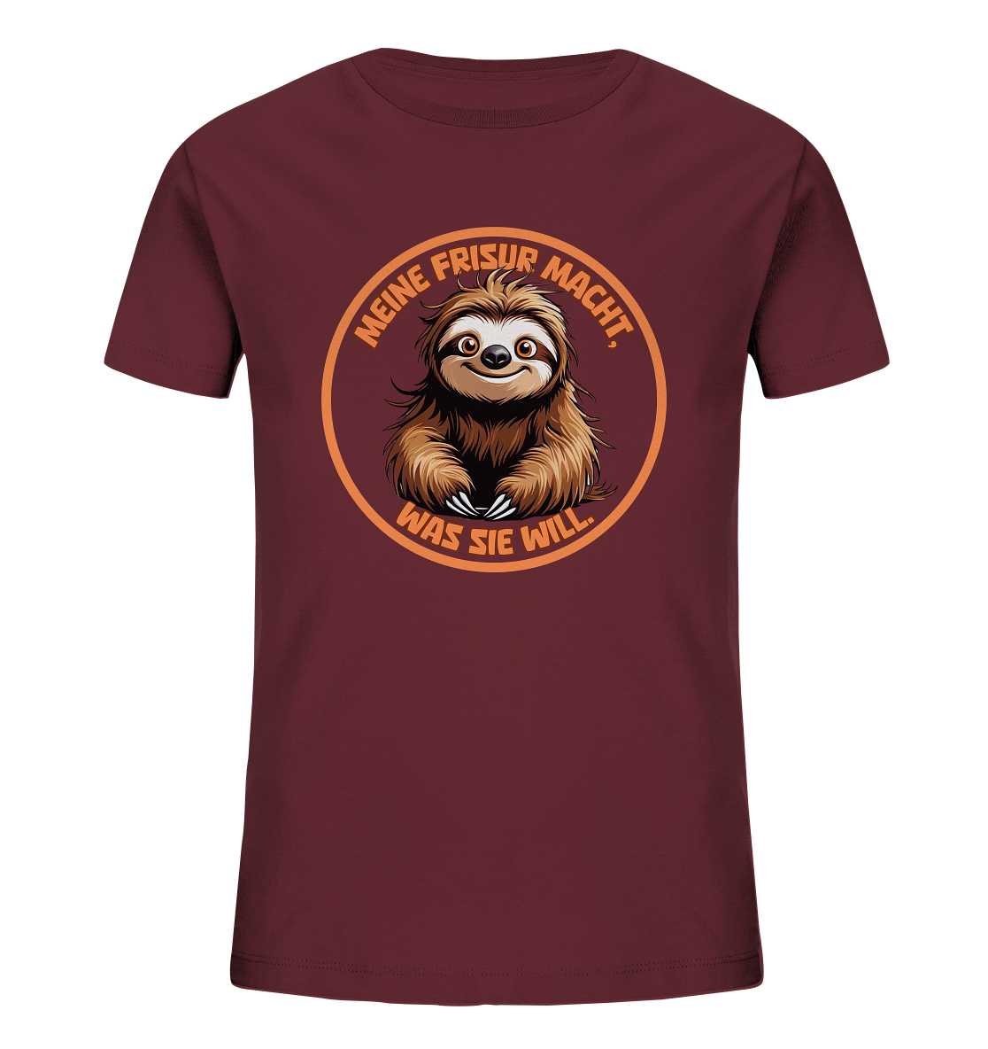 Meine Frisur macht, was sie will – Faultier - Kids Organic Shirt