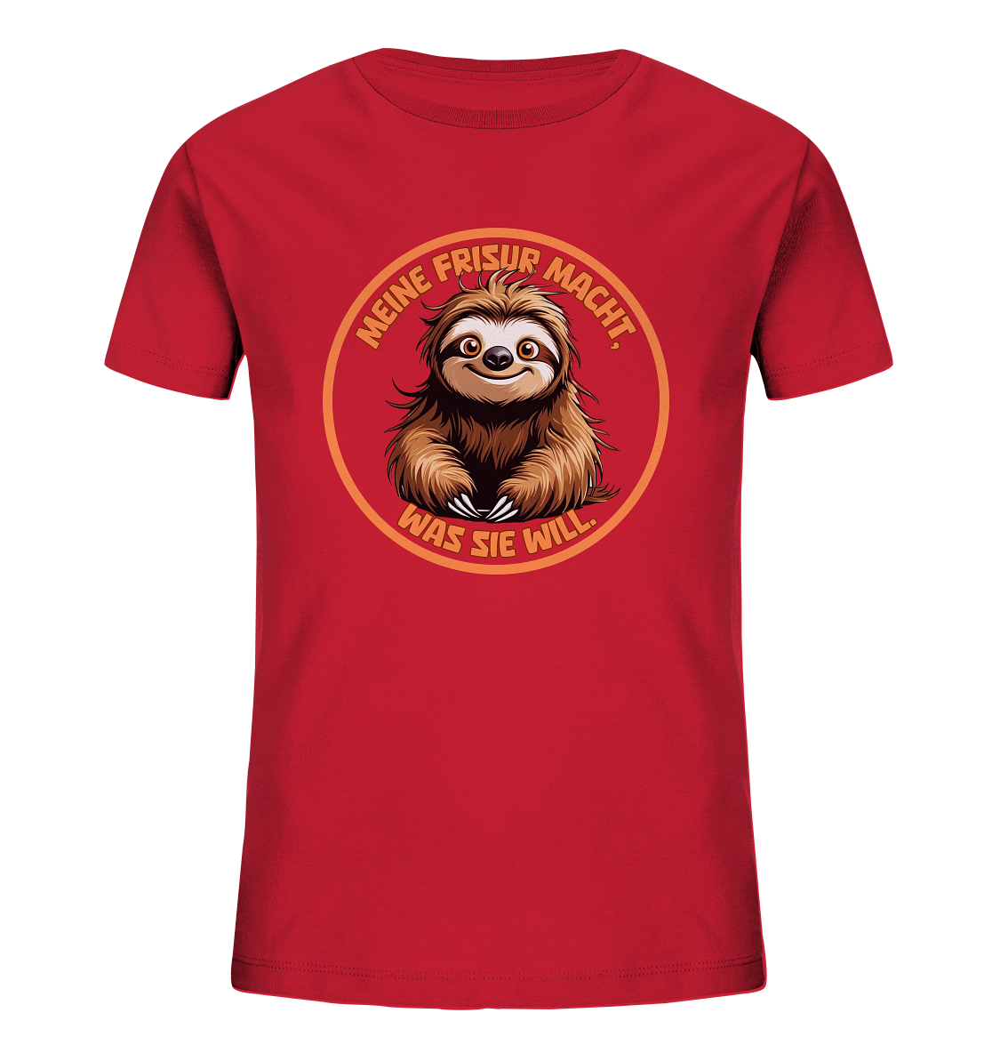 Meine Frisur macht, was sie will – Faultier - Kids Organic Shirt