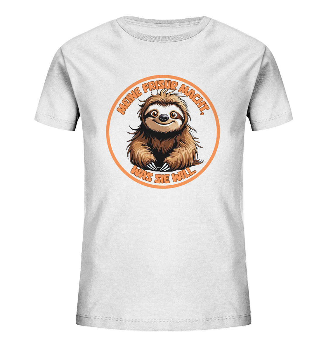 Meine Frisur macht, was sie will – Faultier - Kids Organic Shirt