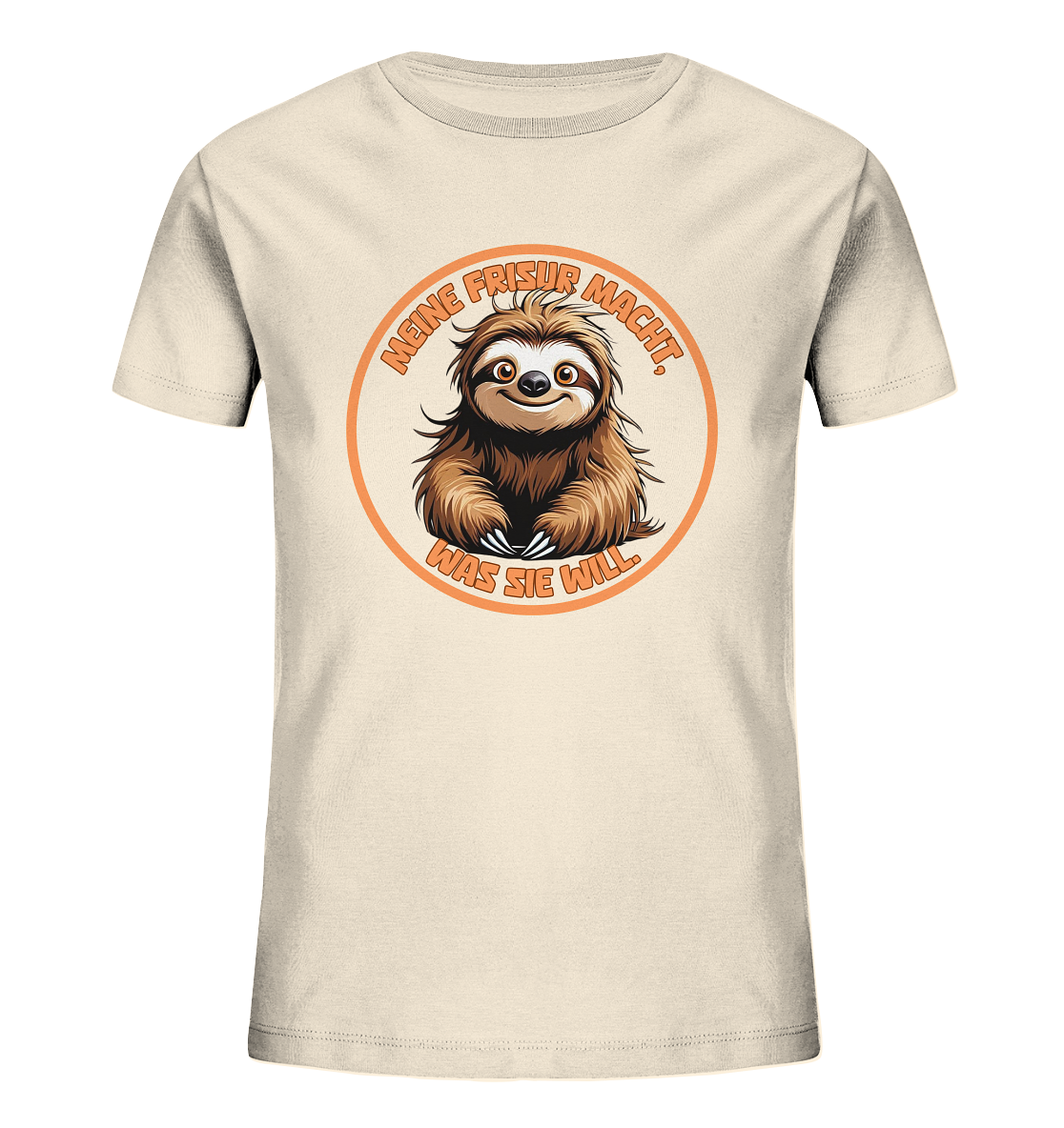 Meine Frisur macht, was sie will – Faultier - Kids Organic Shirt
