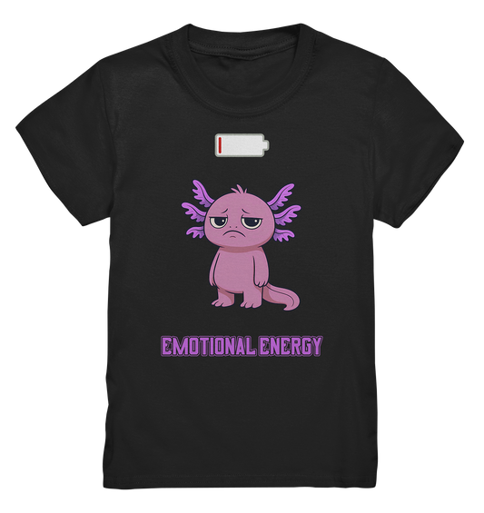 Emotional Energy – Axolotl mit leerem Akku (Pink) - Kids Premium Shirt
