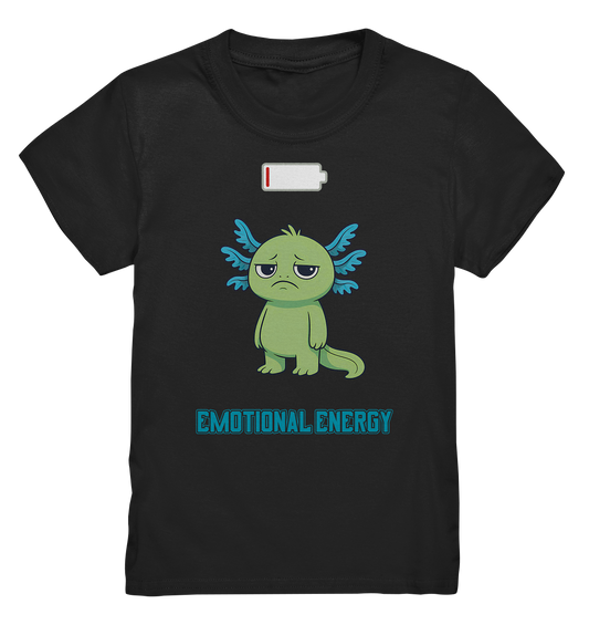 Emotional Energy – Axolotl mit leerem Akku (Grün) - Kids Premium Shirt