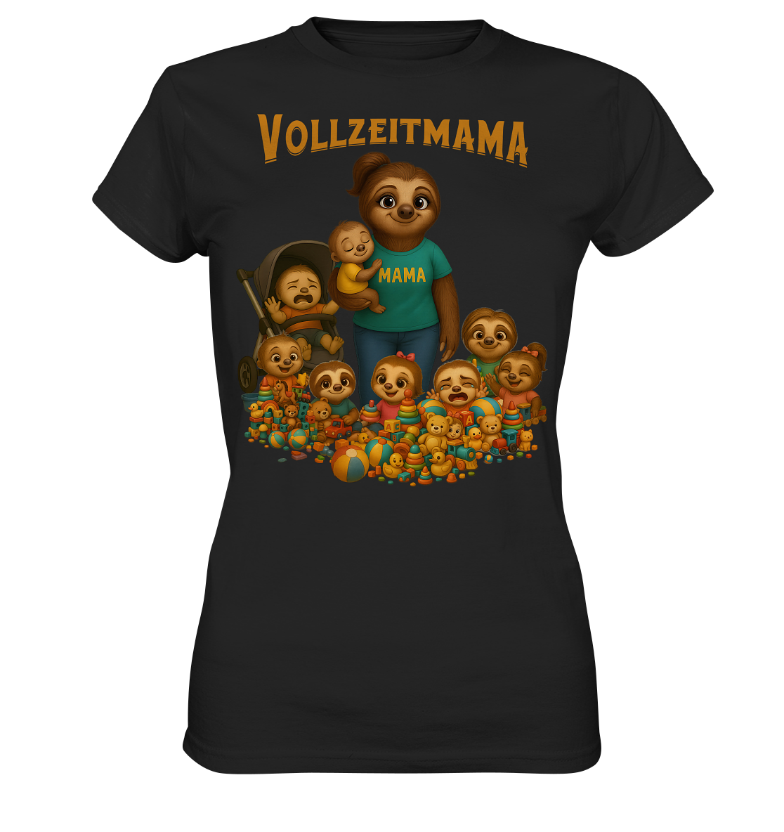 Slothies - Vollzeitmama - Haufen Kinder - Ladies Premium Shirt