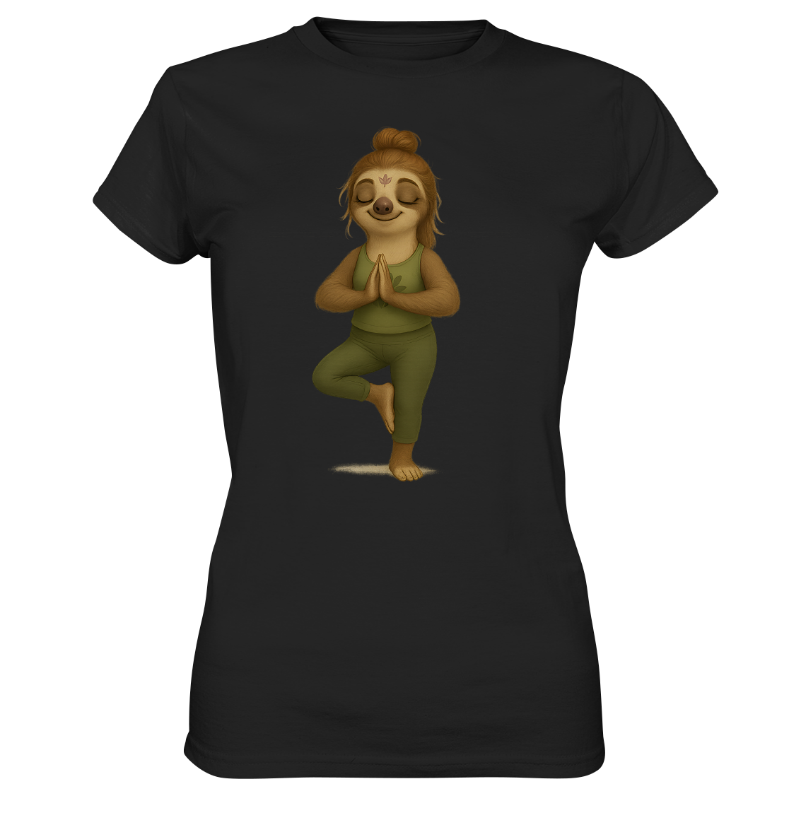 Slothies – Britta Balance – Yoga-Studio-Betreiberin mit permanentem Om - Ladies Premium Shirt