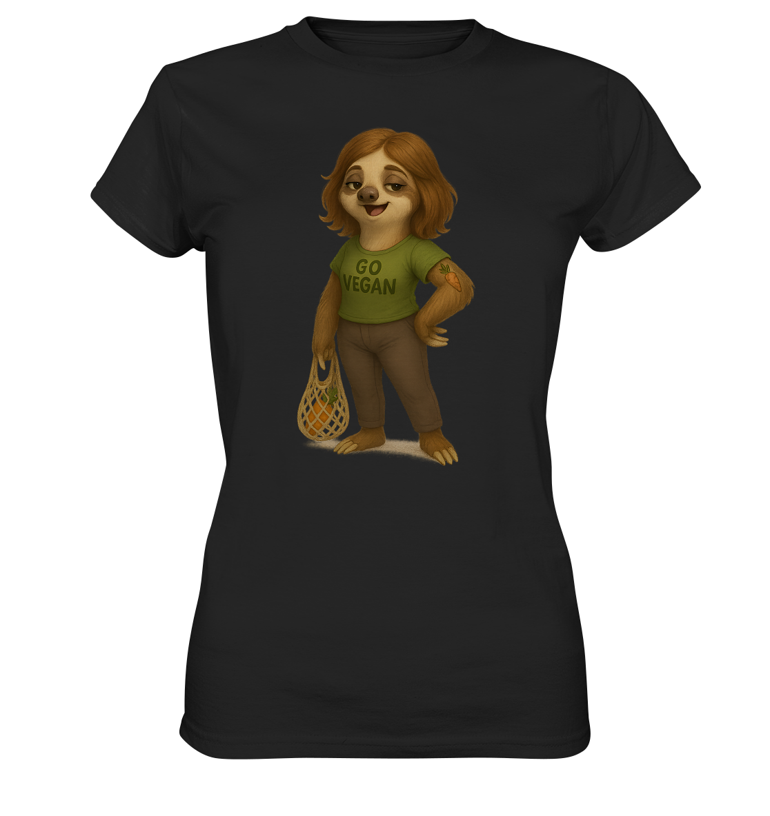Slothies – Melanie Möhrchen – Vegan-Aktivistin mit Karotten-Tattoo - Ladies Premium Shirt